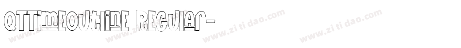 QTTimeOutline Regular字体转换